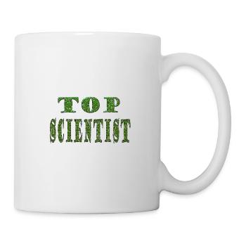 Top Scientist Green Texture - Mug - white - Right