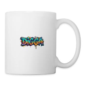 Digga Graffiti Neon Burst - Mug - white - Right