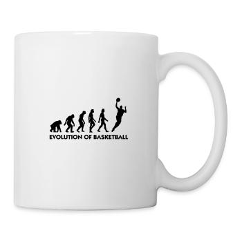 Die Evolution von Basketball - Tasse - Weiß - Rechts