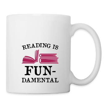 Reading is fundamental - Tasse - Weiß - Rechts
