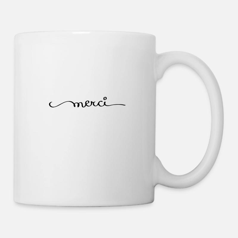 Merci tout simplement - Mug blanc - blanc