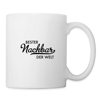 Bester Nachbar der Welt - Tasse - Weiß - Rechts
