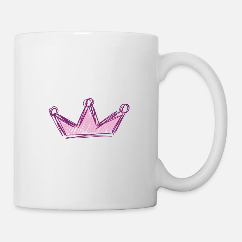 Reine Couronne Mignon - Mug blanc - blanc