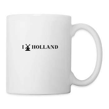 Netherlands I LOVE HOLLAND Gift Idea Windmill - Mug - white - Right