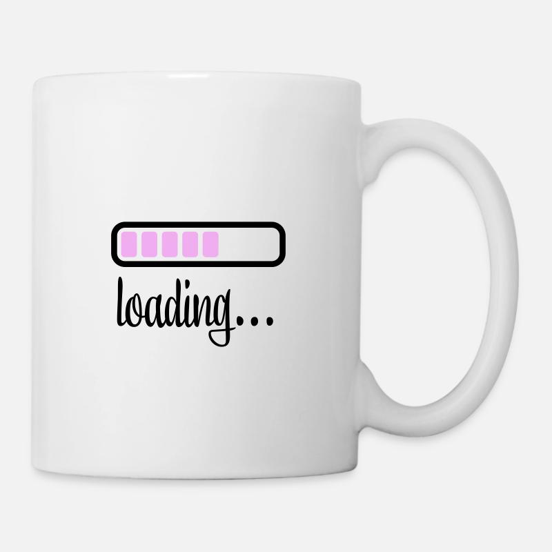 Akku Batterie loading - Tasse - Weiß