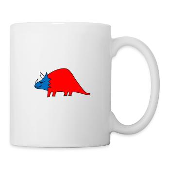 Dino Trizzi in Deinen Wunschfarben - Tasse - Weiß - Rechts