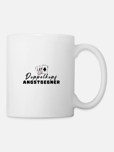 Doppelkopf Angstgegner - Tasse - Weiß