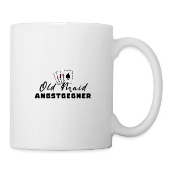 Vieille femme de ménage peur adversaire - Mug blanc - blanc - Droite