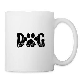Dog Dogs Grandma Grandmother Paw Dog Sitting Fun - Mug - white - Right