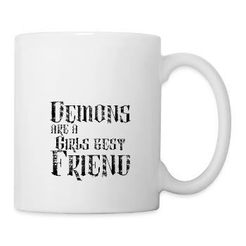 DEMONS ARE A GIRLS BEST FRIEND TUMBLR SHIRT - Tasse - Weiß - Rechts