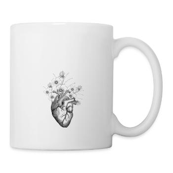 FLOWER MY ANATOMIC HEART TUMBLER TSHIRT - Mug - white - Right