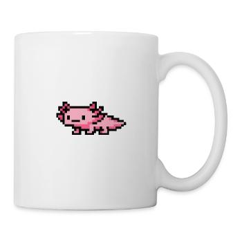Axolotl pixel art rose pixelisé - Mug blanc - blanc - Droite