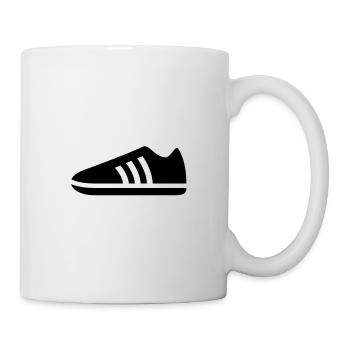 A blue sports shoe - Mug - white - Right