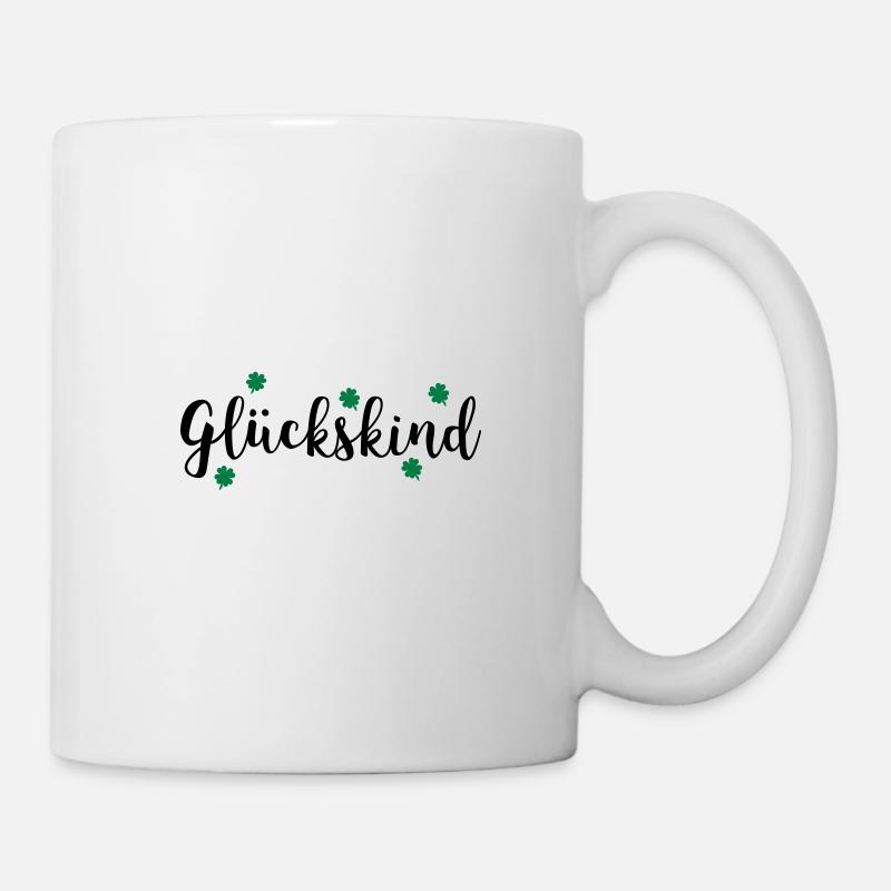GLU CKSKIND - Tasse - Weiß
