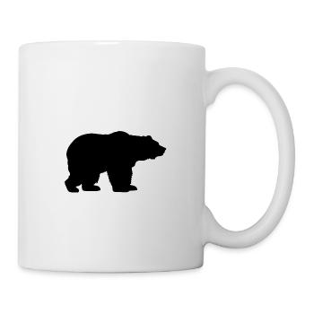 Bär Umriss - Tasse - Weiß - Rechts