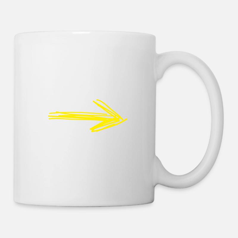 Croquis de la couleur de la flèche - Mug blanc - blanc