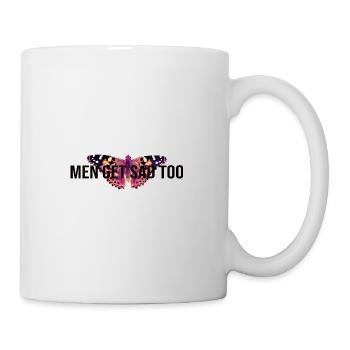 Men get sad too - Mug - white - Right