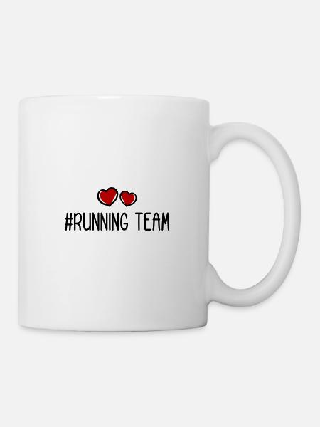 Running Team Herz - Tasse - Weiß