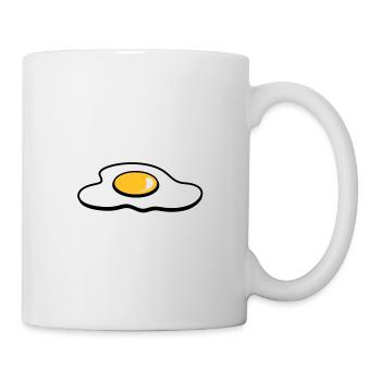 Ein Spiegelei - Tasse - Weiß - Rechts