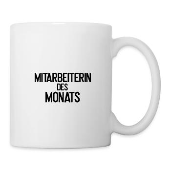 Mitarbeiterin des Monats - Tasse - Weiß - Rechts