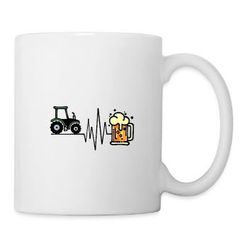 Farmer Agriculture Tractor Commercial Vehicle Farmer - Mug - white - Right