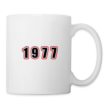1977 Jahr Geburtstag - Tasse - Weiß - Rechts
