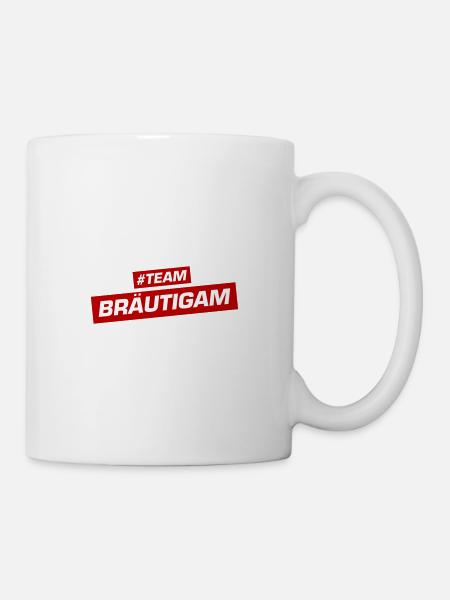 Team Bräutigam Hochzeitsfeier Hochzeit - Tasse - Weiß