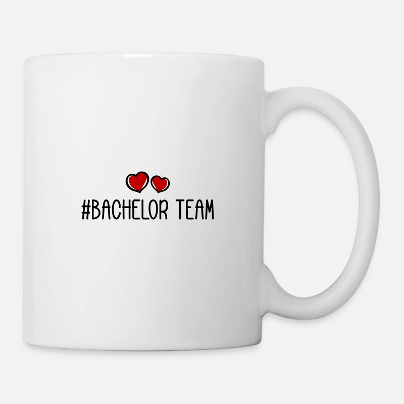 bachelor team herz - Tasse - Weiß