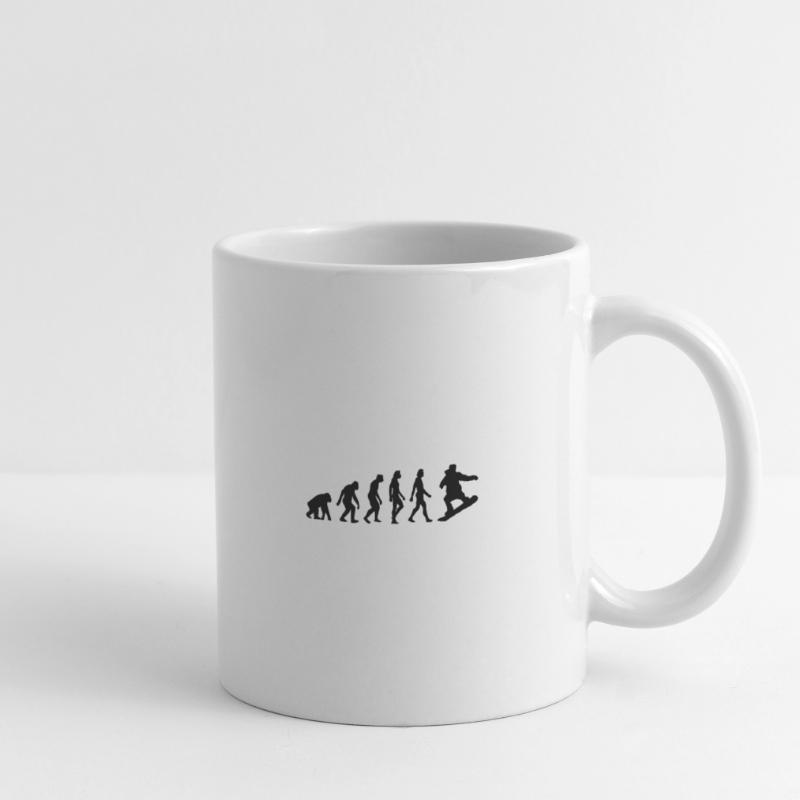 L évolution de Snowboard Mug blanc