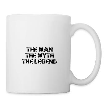 The Man The Myth The Legend Vintage Vater Papa Dad - Tasse - Weiß - Rechts