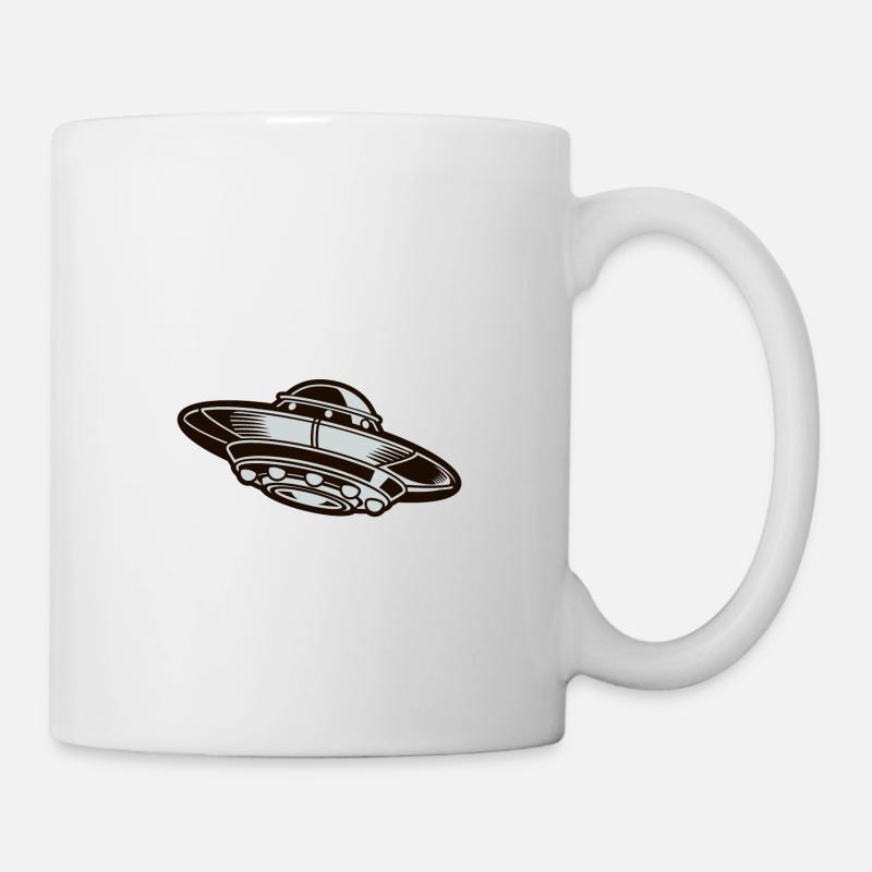OVNI Soucoupe Alien - Mug blanc - blanc