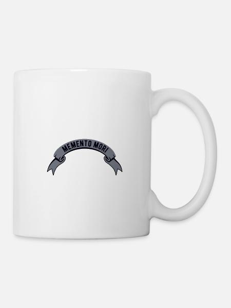 Bannière Memento Mori - Mug blanc - blanc