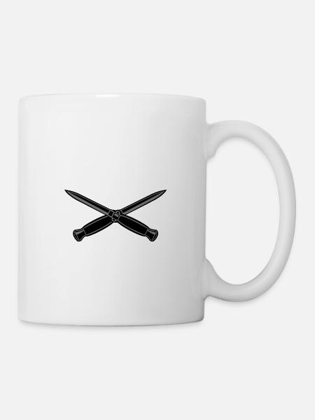 Messer - Tasse - Weiß