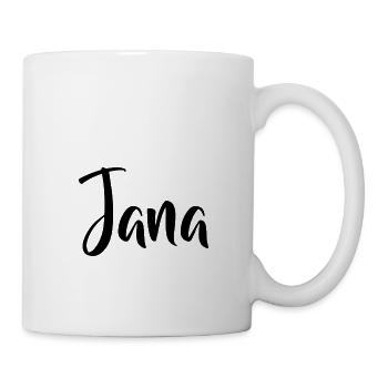 Name Jana - Tasse - Weiß - Rechts