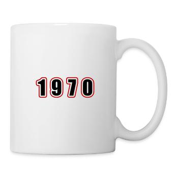1970 Jahr Geburtstag - Tasse - Weiß - Rechts