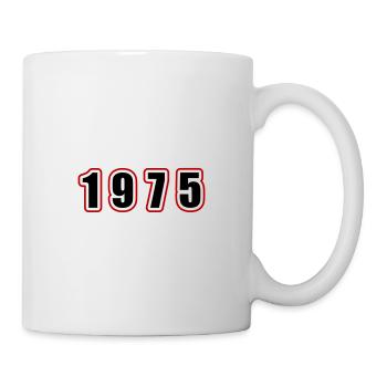 1975 Jahr Geburtstag - Tasse - Weiß - Rechts