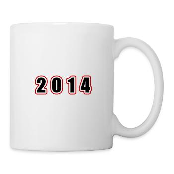 2014 Jahr Geburtstag - Tasse - Weiß - Rechts
