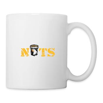 AVM Bastogne NUTS Battle Bulge Battered Bastards - Mug - white - Right
