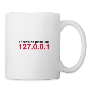 NERD HUMOR: At home it is at its best! - Mug - white - Right