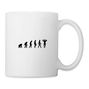 The Evolution of Bodybuilding - Mug - white - Right
