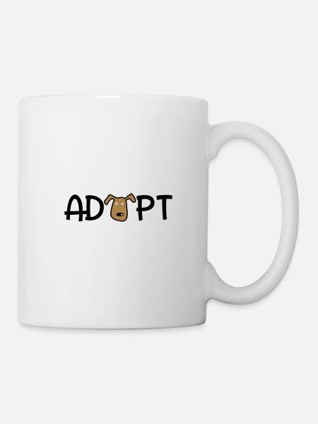 adopt - Tasse - Weiß