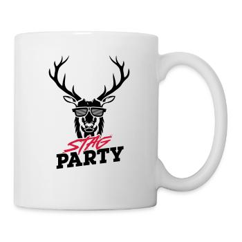 Stag Party - Black Design - Mug - white - Right