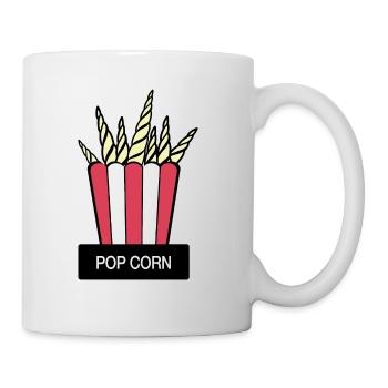 "POPCORN" - Tasse - Weiß - Rechts