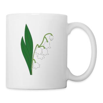 muguet fleur - Mug blanc - blanc - Droite