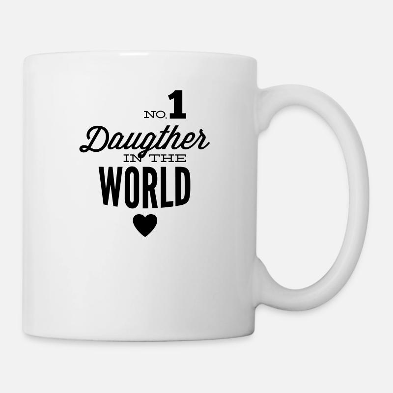 Beste Tochter auf der ganzen Welt - Tasse - Weiß