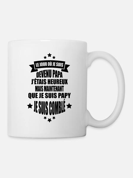 je suis un papy comblé - Mug blanc - blanc