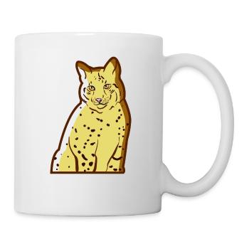 Wild Cat Wildkatze Luchs - Tasse - Weiß - Rechts