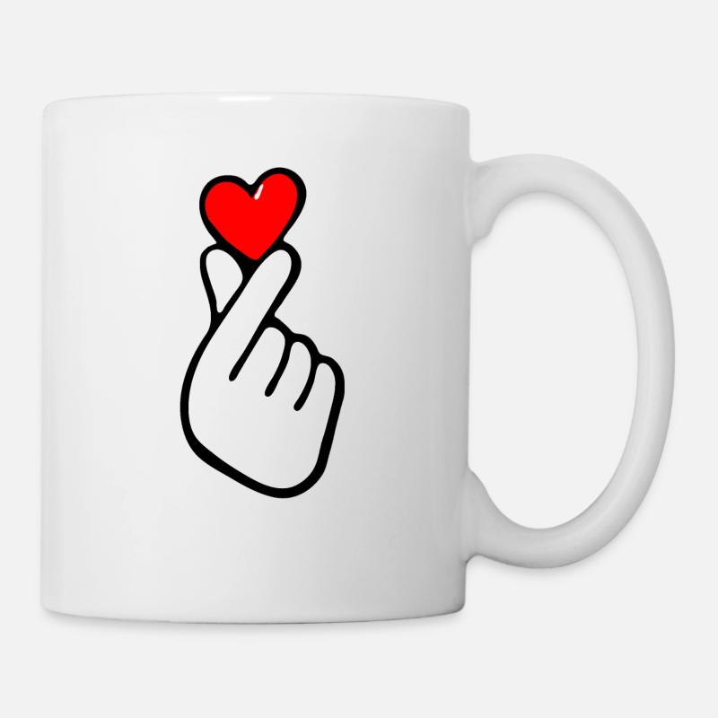 KOREAN HEART - Mug - white