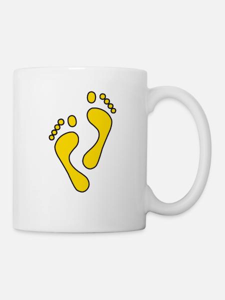 Feet - Tasse - Weiß