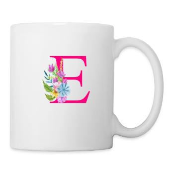 E letter red - Mug - white - Right